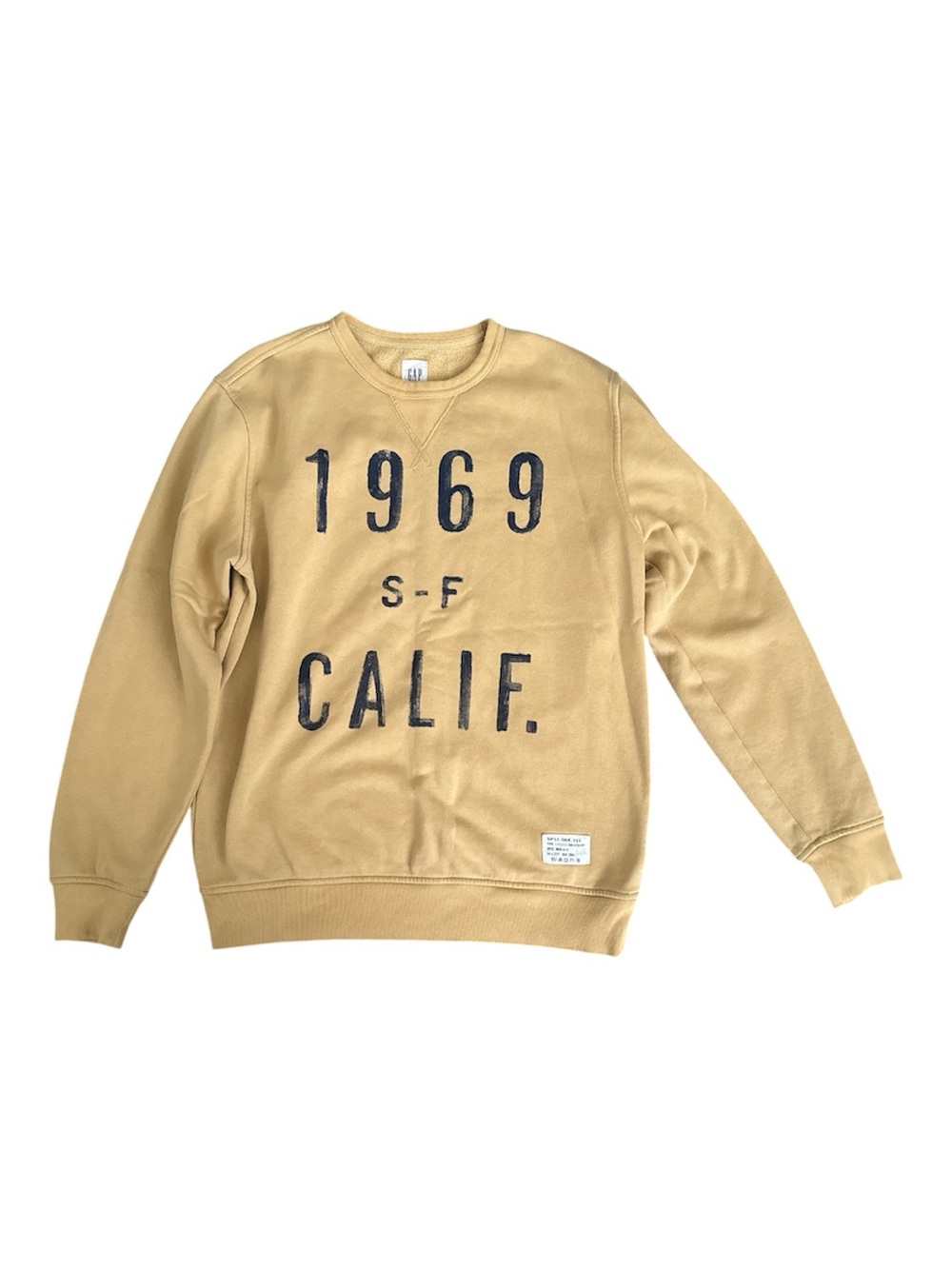 Gap 1969 SF Calif Crewneck Sweatshirt Yelliw Men’s Small